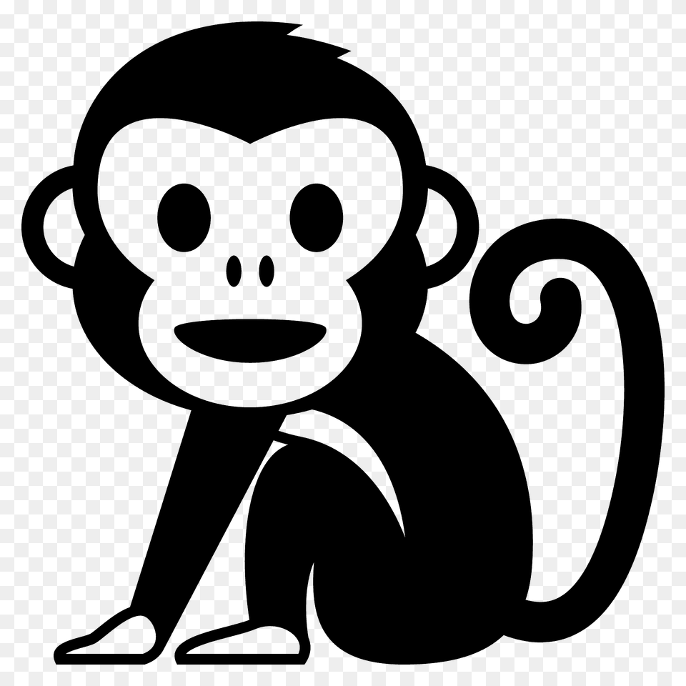 Monkey Emoji Clipart, Animal, Bear, Mammal, Wildlife Png Image