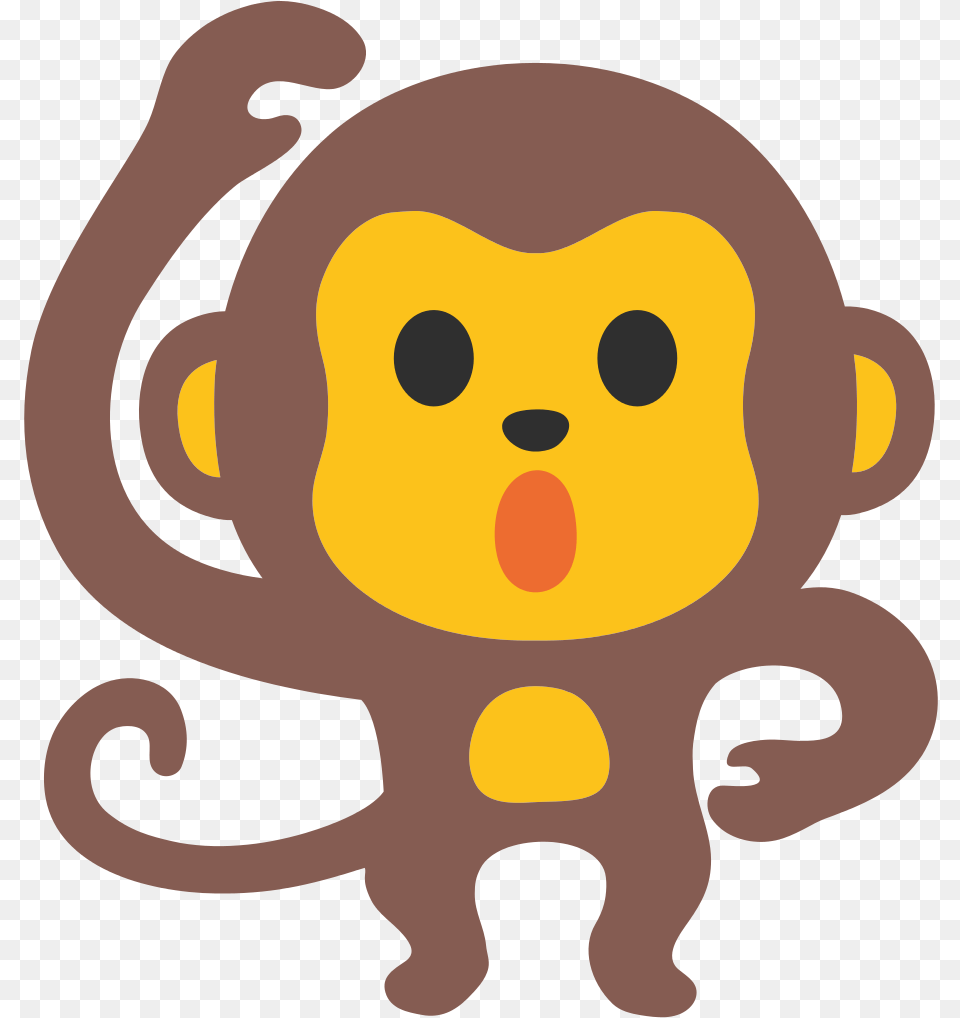 Monkey Emoji Clipart Iphone Chicken Emoji Android, Plush, Toy, Baby, Person Free Png Download