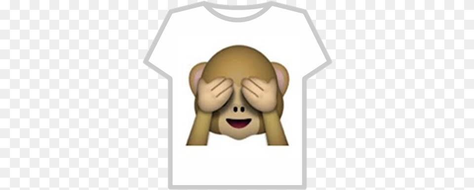 Monkey Emoji Roblox Single Iphone Emoji, T-shirt, Clothing, Baby, Person Png Image
