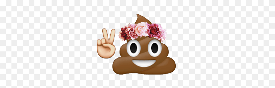 Monkey Emoji With Flower Crown Picture Holy Shit Emoji, Plant, Sweets, Food, Hat Png