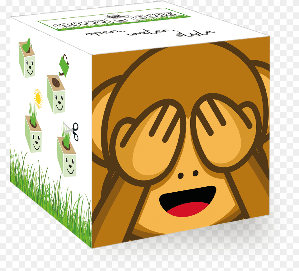 Monkey Eyes Monkey Cube, Box, Cardboard, Carton Png Image