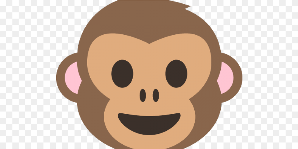 Monkey Face Clipart Monkey Emoji No Background, Baby, Person, Plush, Toy Png Image