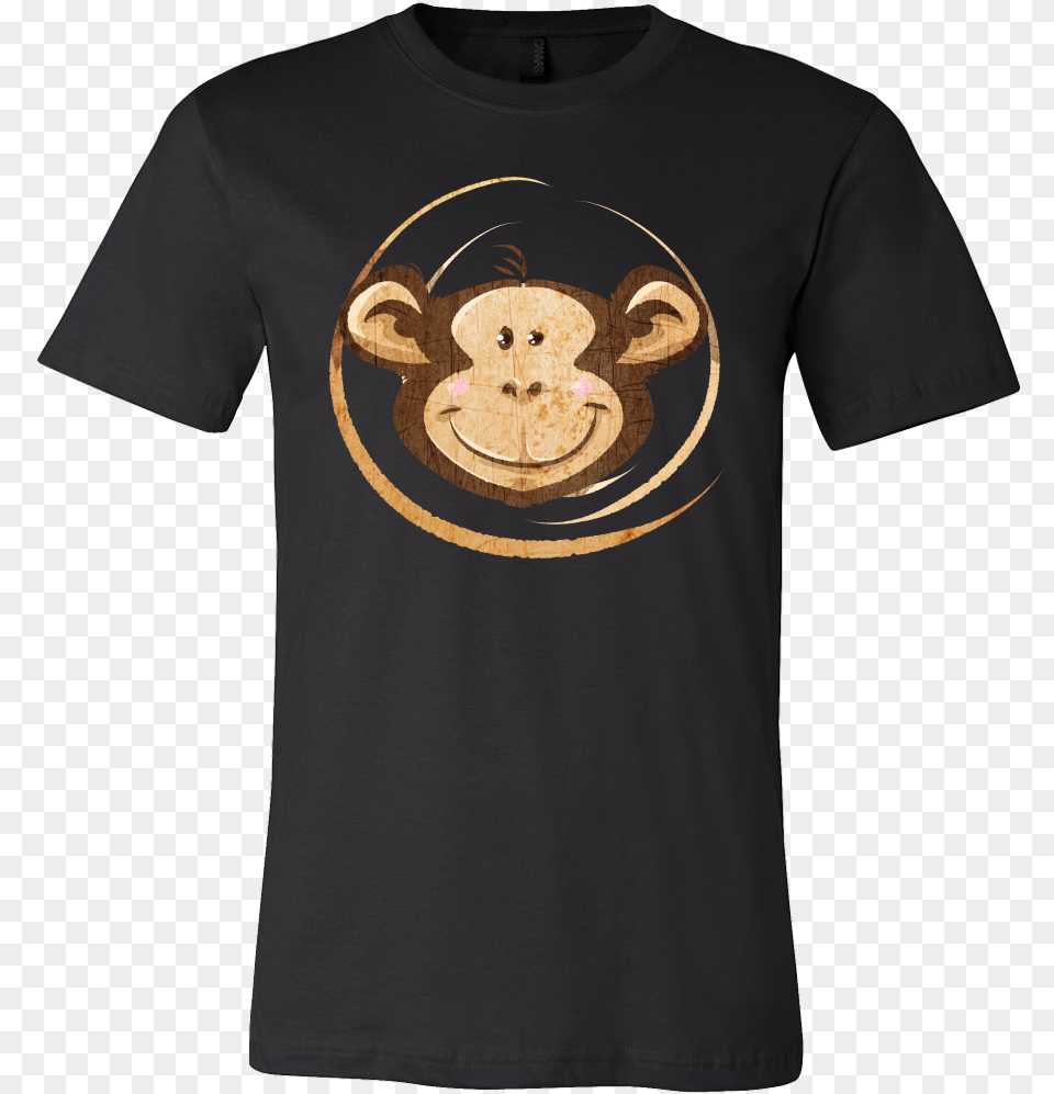 Monkey Face Funny Humor Gorilla Chimpanzee T Shirt Cute Cross Country T Shirt, Clothing, T-shirt Free Png