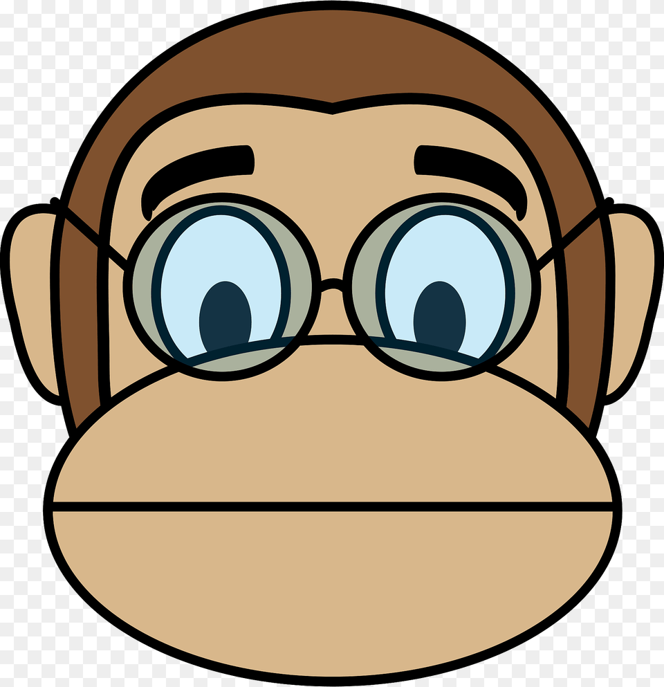 Monkey Face In Glasses Clipart, Ammunition, Grenade, Weapon Free Transparent Png