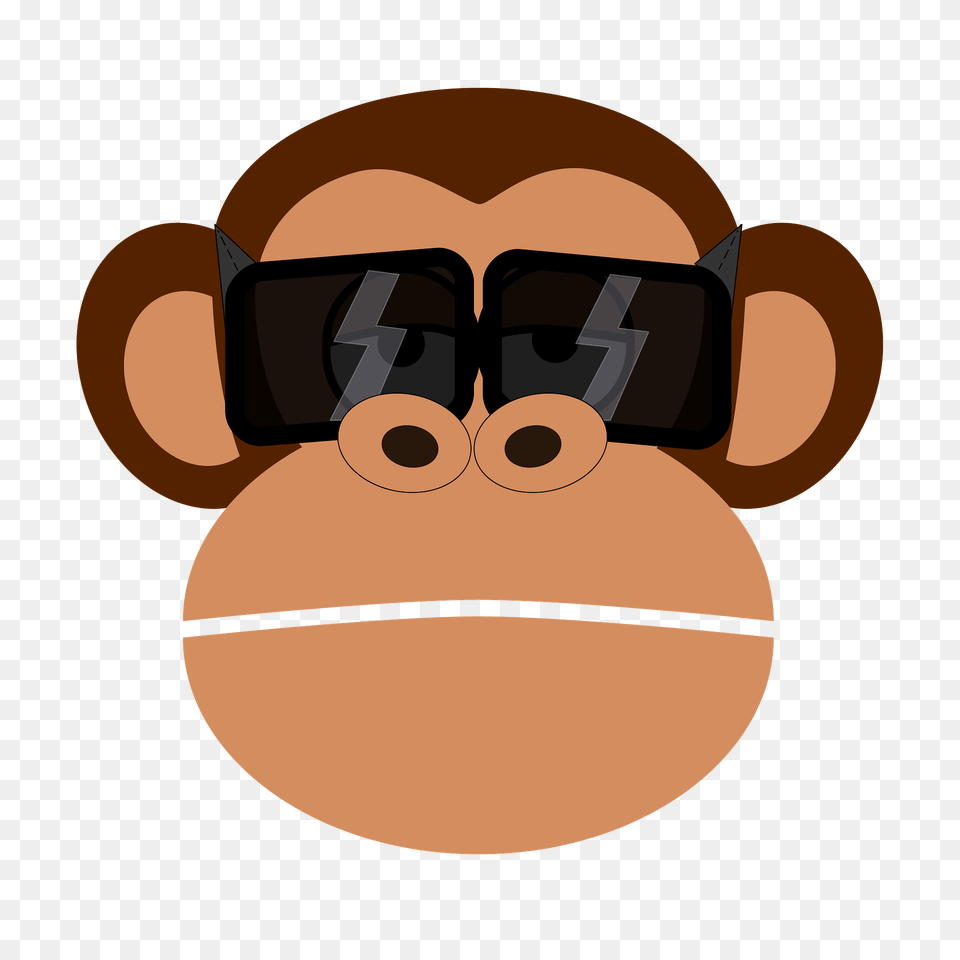 Monkey Face In Glasses Clipart, Accessories, Sunglasses Free Transparent Png
