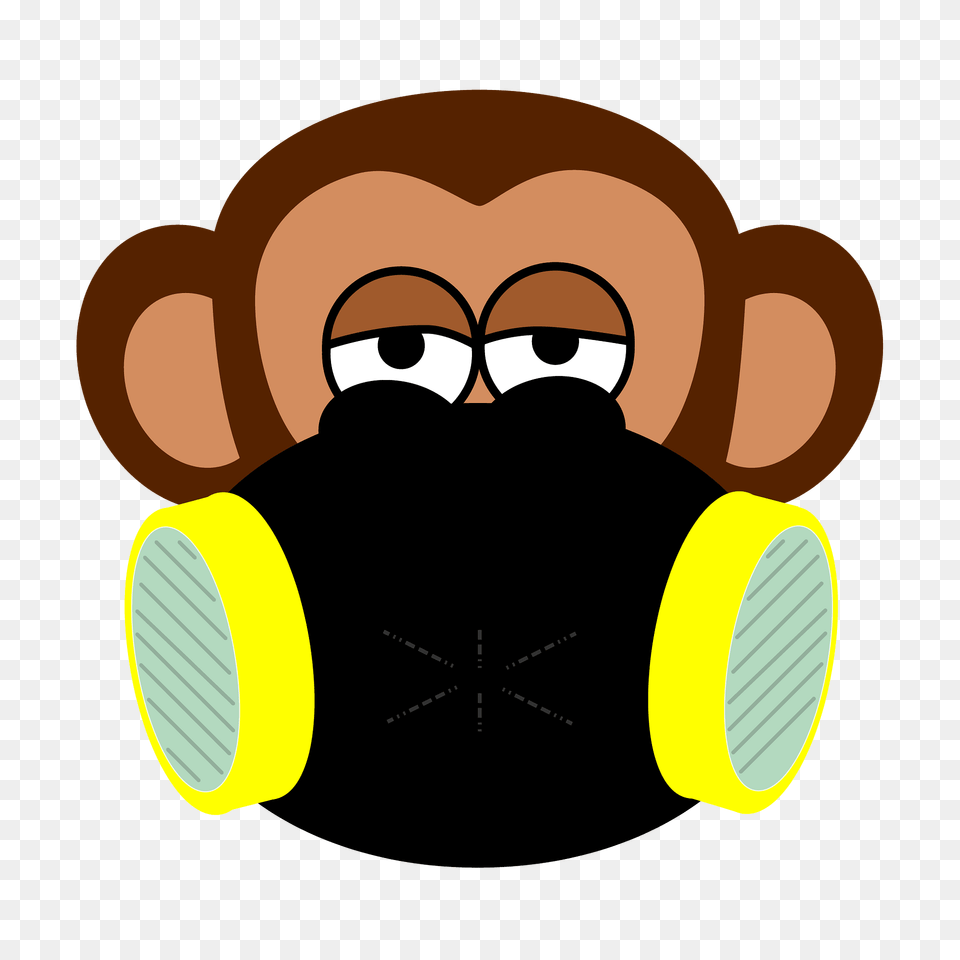 Monkey Face With Mask Clipart, Person Png Image
