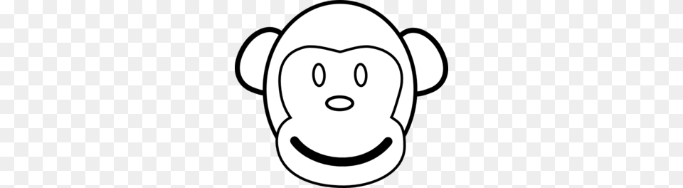 Monkey Faces Out Of Paper Plates Monkey Face Clip Art, Stencil, Clothing, Hardhat, Helmet Free Transparent Png
