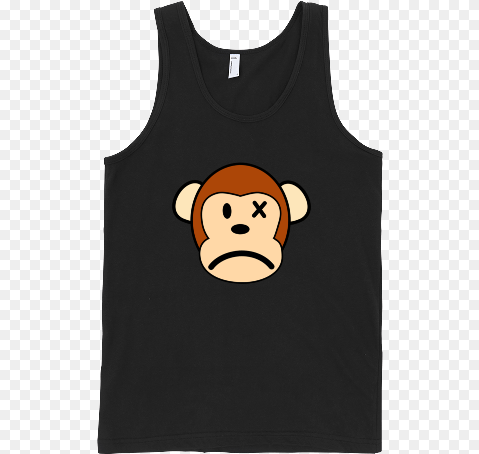 Monkey Fine Jersey Tank Top Unisex By Itee, Clothing, Tank Top Free Transparent Png