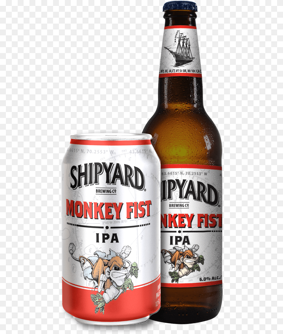Monkey Fist Ipa Reformulated Shipyard Brewing, Alcohol, Beer, Beverage, Lager Free Transparent Png
