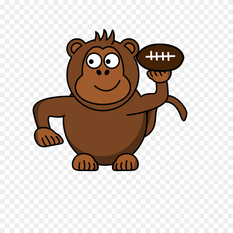 Monkey Football Svg Clip Arts Near Prepositions Of Place, Animal, Bear, Mammal, Wildlife Png