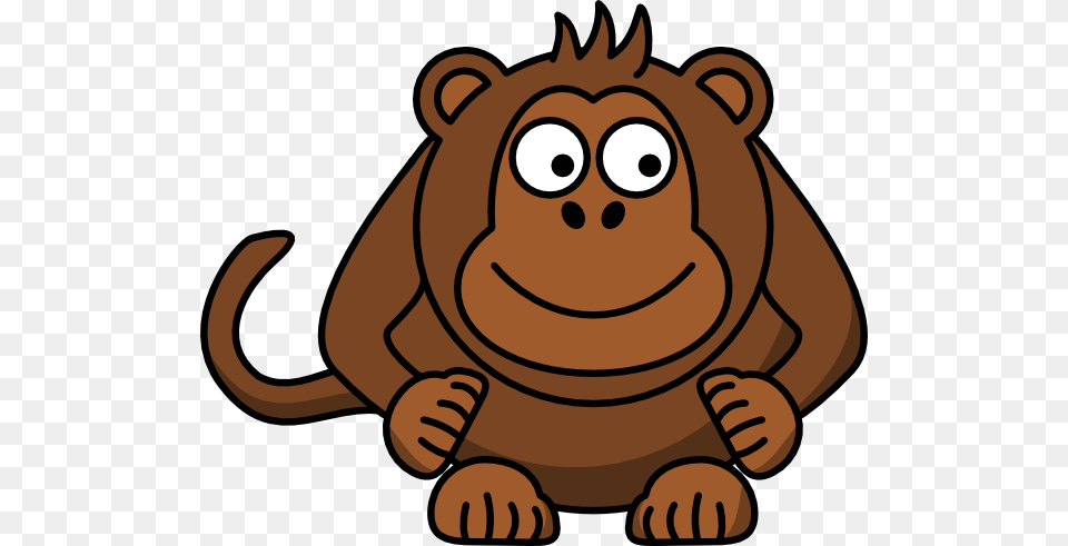 Monkey Hands Down Look Right Clip Art, Animal, Mammal, Wildlife, Bear Free Png Download