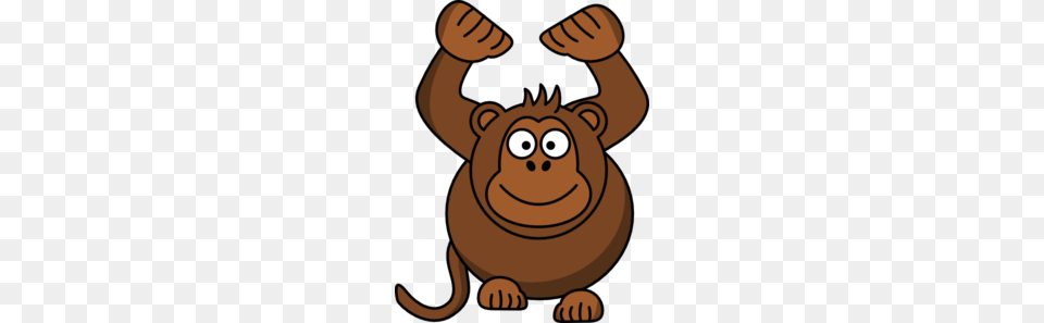 Monkey Hands Up Step Clip Art, Animal, Mammal, Wildlife, Bear Free Transparent Png