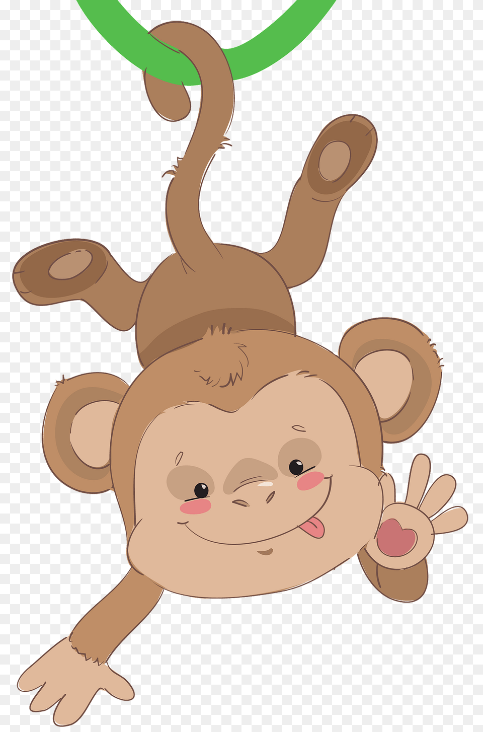 Monkey Hanging By Tail Clipart, Cartoon, Face, Head, Person Png