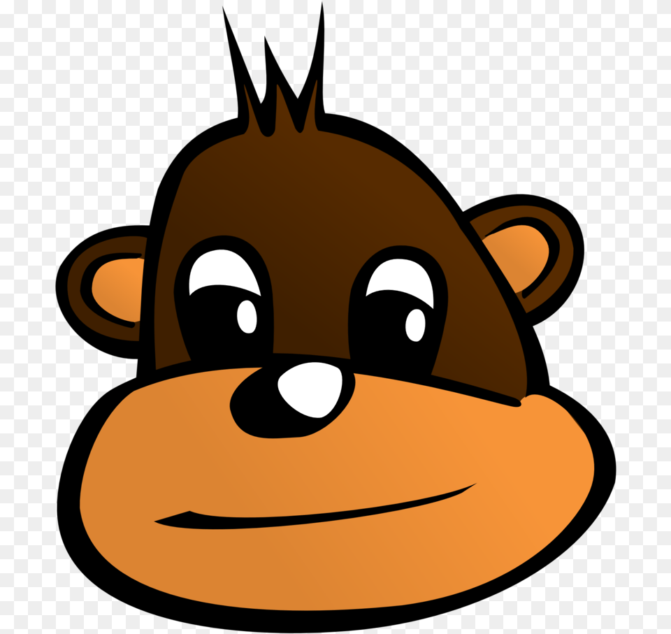 Monkey Head Monkey With Hat Cartoon, Nature, Outdoors, Snow, Snowman Png