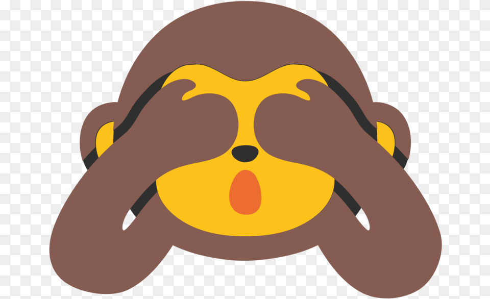Monkey Hiding Eyes Emoji See No Evil Monkey Emoji, Baby, Person Png Image
