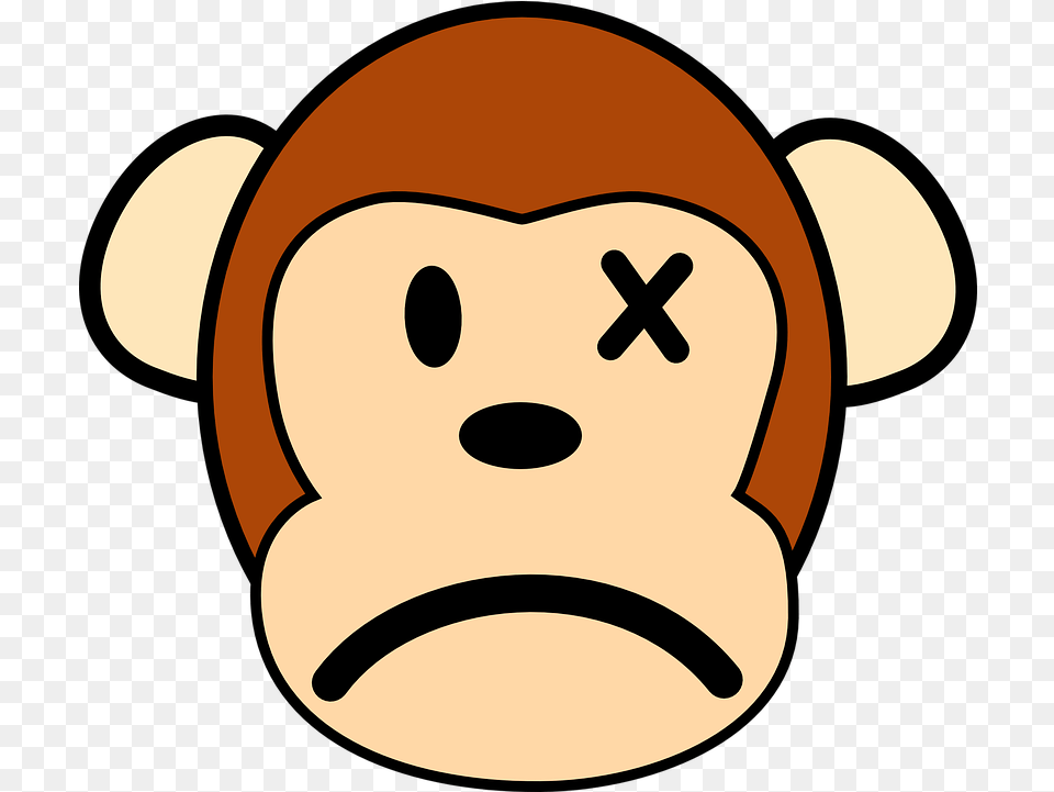 Monkey Mad Angry Vector Graphic On Pixabay Easy Monkey Face Drawing, Plush, Toy, Astronomy, Moon Free Transparent Png
