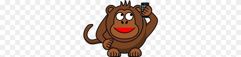 Monkey Mother Iphone Clip Art, Electronics, Phone, Animal, Bear Free Transparent Png