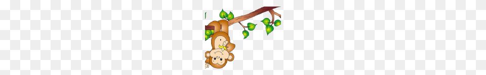 Monkey On A Vine Cartoon Clip Art Classroom Decor, Nature, Outdoors, Snow, Snowman Free Png