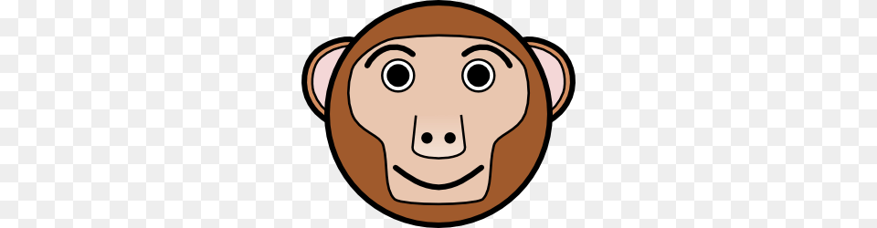 Monkey Rounded Face Clip Art, Baby, Person, Animal, Wildlife Png