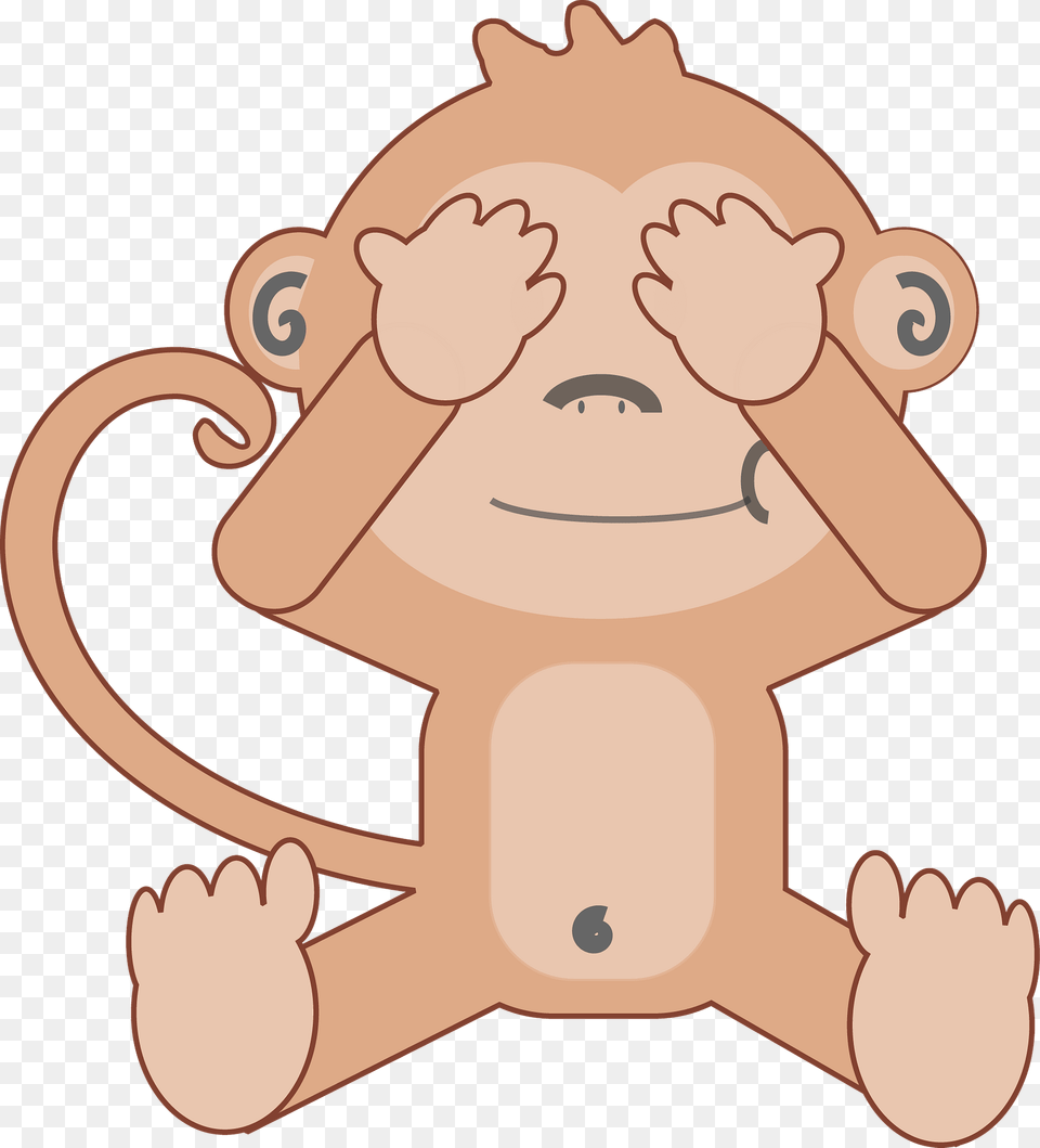 Monkey See No Evil Clipart, Animal, Bear, Mammal, Wildlife Free Transparent Png