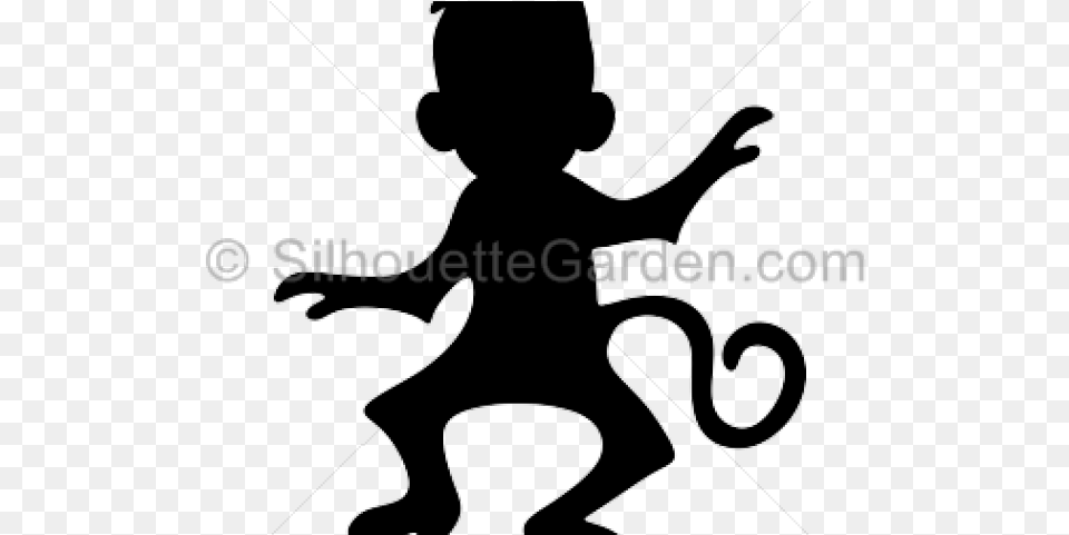 Monkey Silhouette Arrow, Kneeling, Person, Baby Png Image