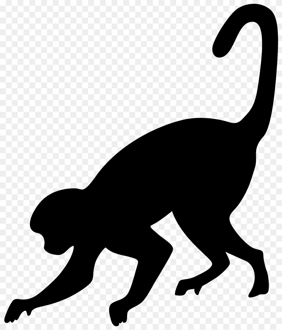 Monkey Silhouette Clip Art, Lighting, Firearm, Gun, Rifle Png