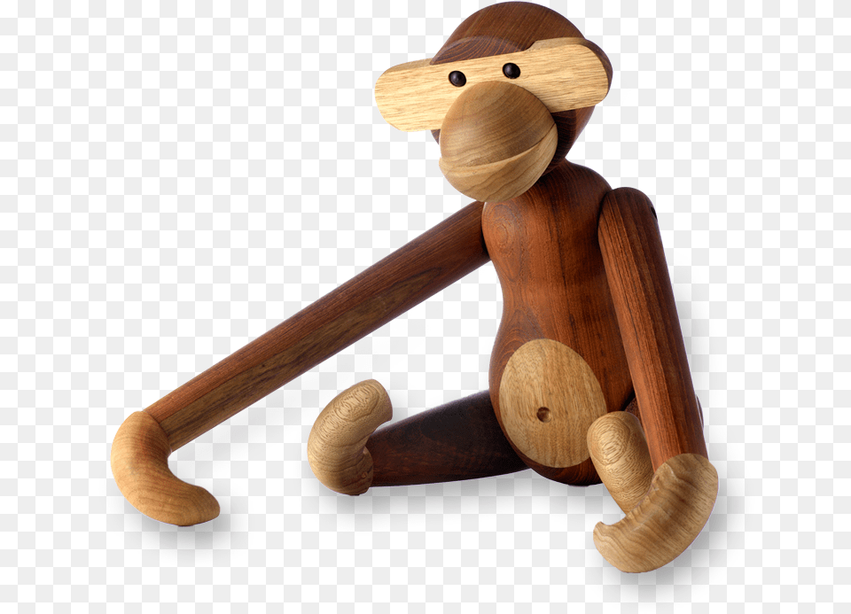 Monkey Small Teak Limba Danish Monkey, Furniture, Mace Club, Weapon Png Image