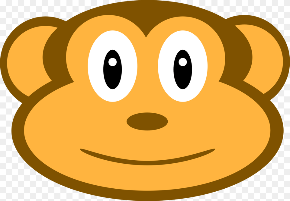 Monkey Smiley Face Animal Clip Art Face Animal, Plush, Toy, Blade, Dagger Png Image