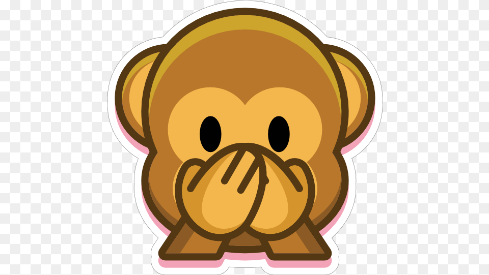 Monkey Speak No Evil Emoji Sticker Animal Emoji, Plush, Toy Png Image
