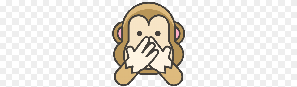 Monkey Speak No Evil Emoji Transparent Emoji, Body Part, Hand, Person, Baby Png Image