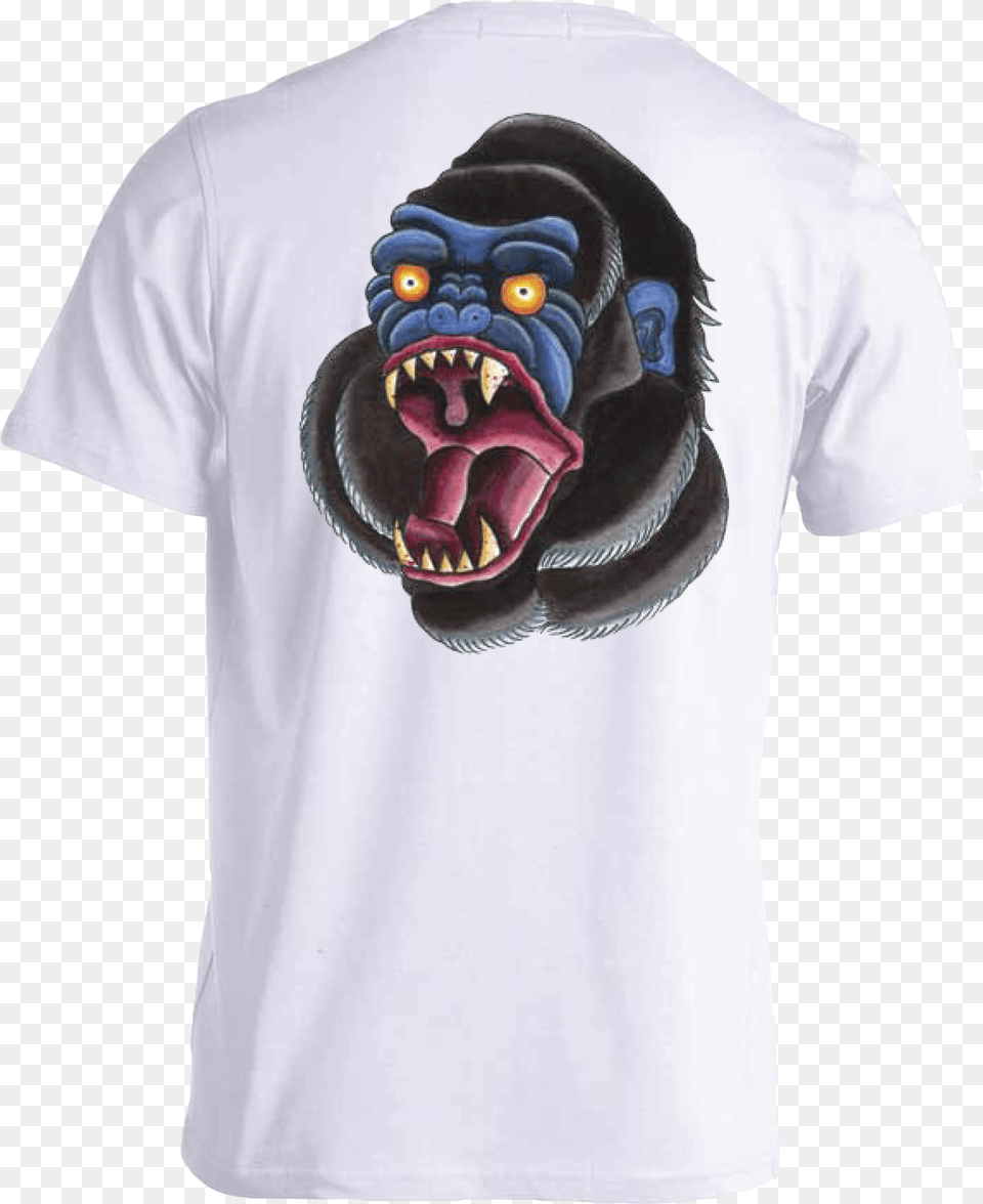 Monkey T Shirt Gorilla Tee Ape Shirts Twelve Monkeys Live Oak Brand Cotton Antique T Shirt, Clothing, T-shirt, Animal, Mammal Free Transparent Png