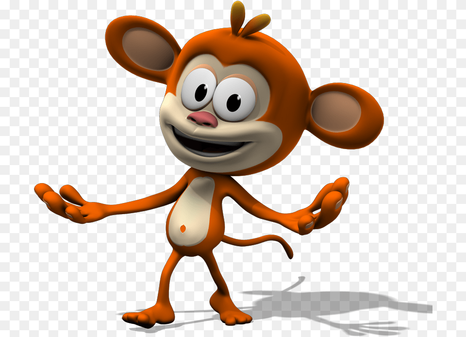 Monkey The Real Qubo Monkey See Monkey Do Monkey, Toy, Cartoon, Animal Free Transparent Png