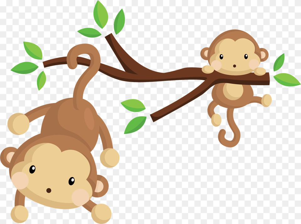 Monkeys Clipart Couple Desenho Macaco Vetor, Animal, Mammal Free Png