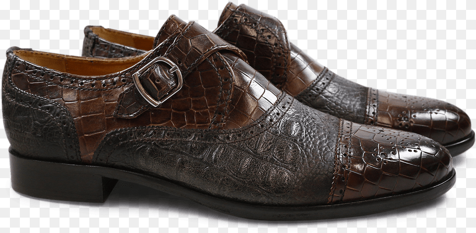 Monks Henry 11 Crock Suede Croco Dark Brown Slip On Shoe, Clothing, Footwear, Sneaker, Clogs Free Png Download