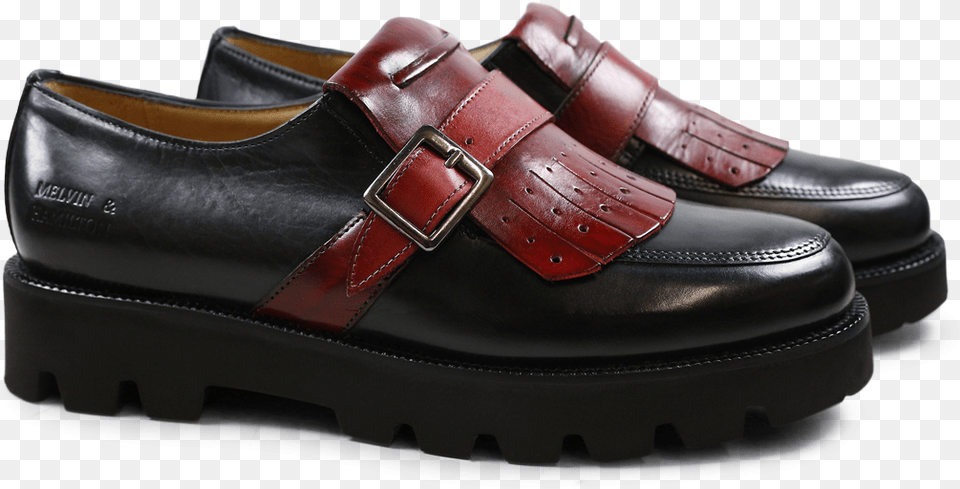 Monks Kelly 14 Black Strap Burgundy Slip On Shoe, Clothing, Footwear, Clogs Free Transparent Png