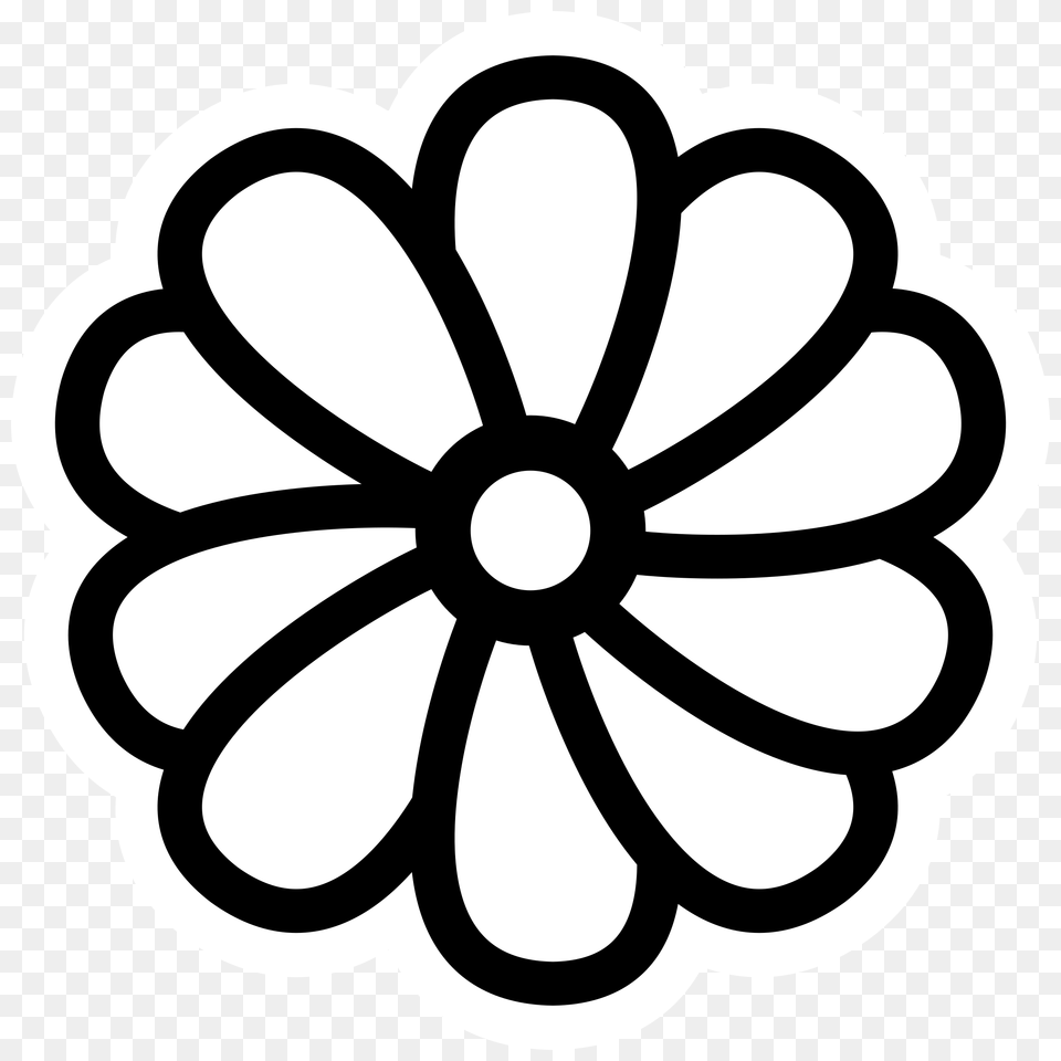 Mono Hue Icons, Daisy, Flower, Plant, Dahlia Png Image