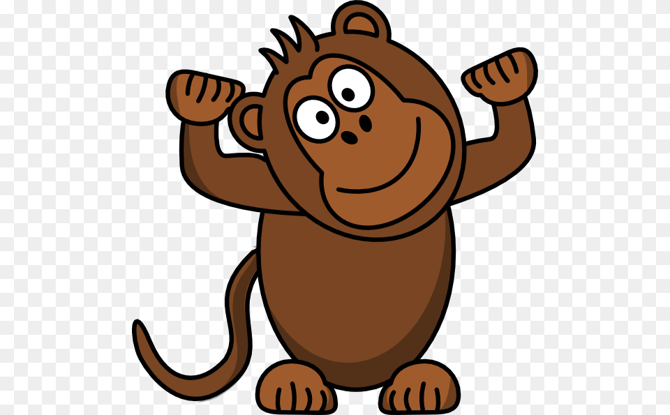 Mono Svg Clip Arts Brown Monkey Clipart, Animal, Mammal, Wildlife, Bear Free Png