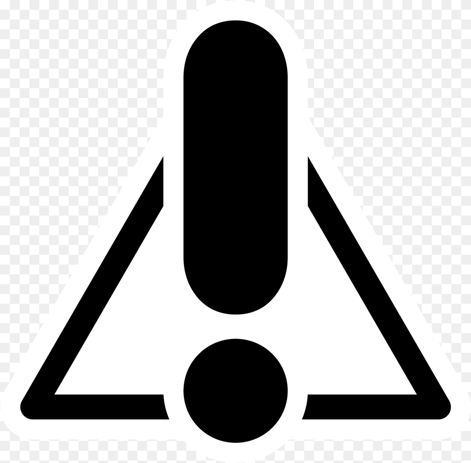 Mono Warning Clip Arts Black Warning Icon, Symbol, Smoke Pipe, Triangle Png