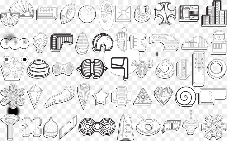 Monochrome, Art, Doodle, Drawing, Pattern Free Png