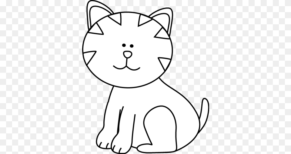 Monochrome Clipart Cat, Stencil, Animal, Mammal, Pet Free Png