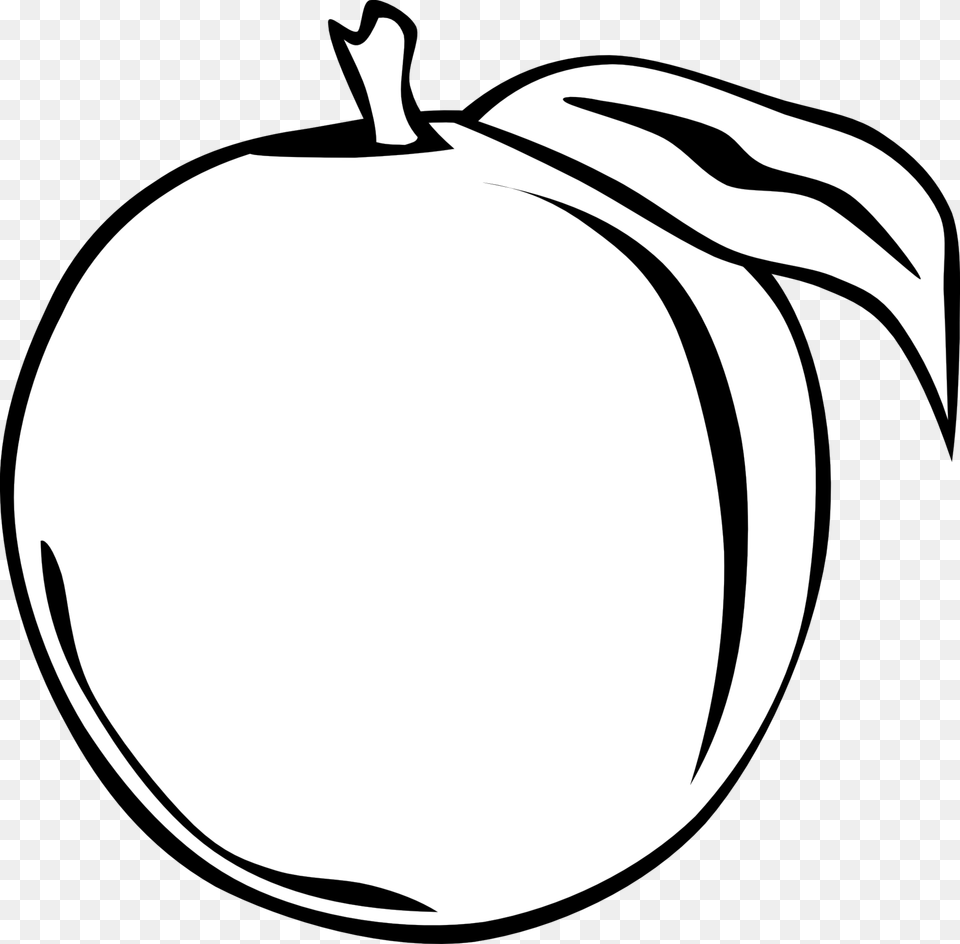 Monochrome Clipart Fruit, Apple, Plant, Produce, Food Free Png