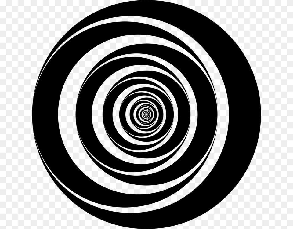 Monochrome Cyclone Spiral, Gray Png