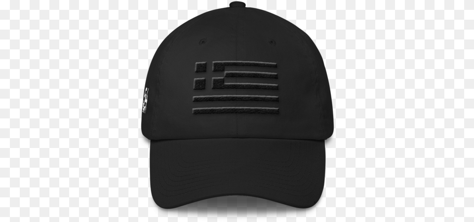 Monochrome Greek Flag Hat, Baseball Cap, Cap, Clothing, Helmet Png Image