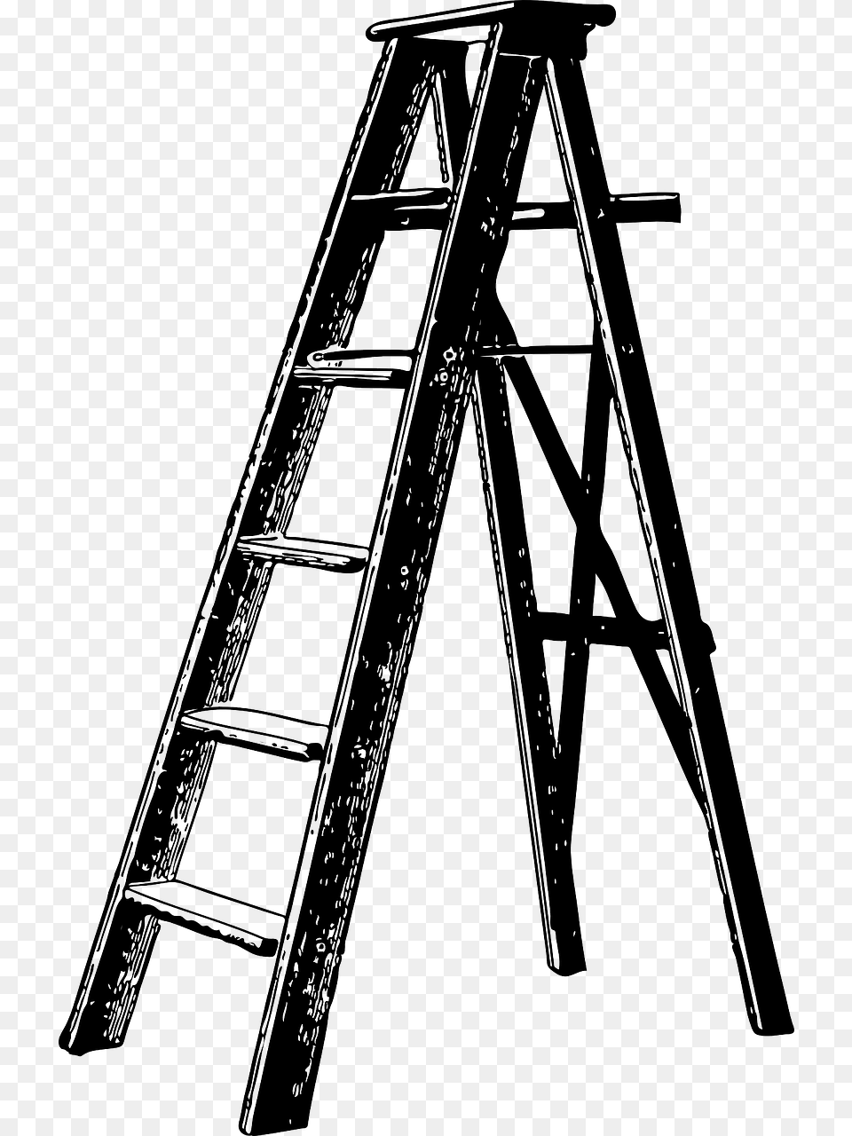 Monochrome Ladder Clip Art, Chandelier, Lamp Png Image