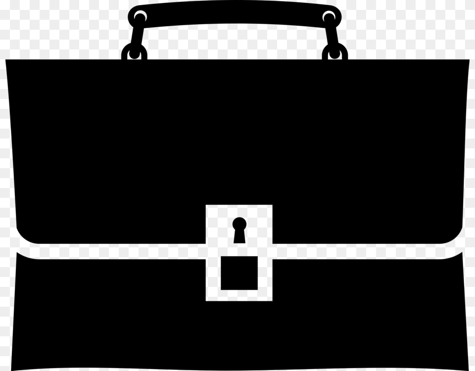 Monochrome Photographybrandsymbol Brief Case Clipart, Gray Free Transparent Png