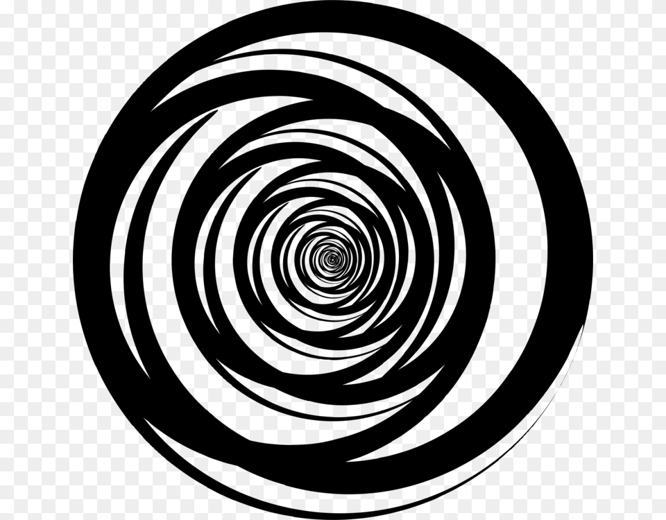 Monochrome Vortice, Gray Free Png