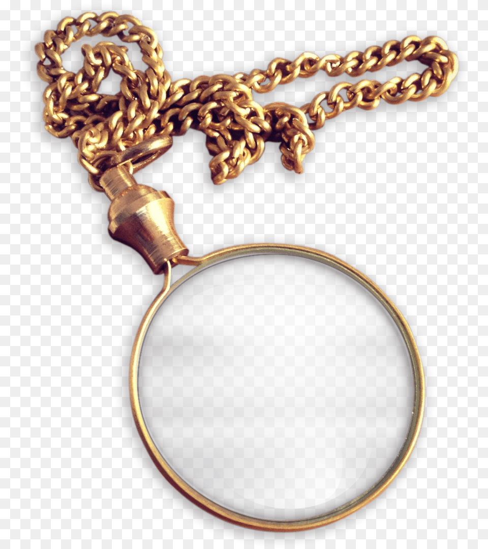 Monocle, Gold, Accessories, Jewelry, Necklace Free Png Download