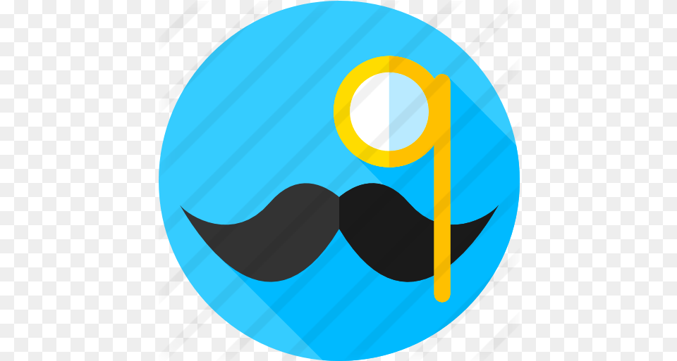 Monocle Circle, Face, Head, Person, Mustache Free Png