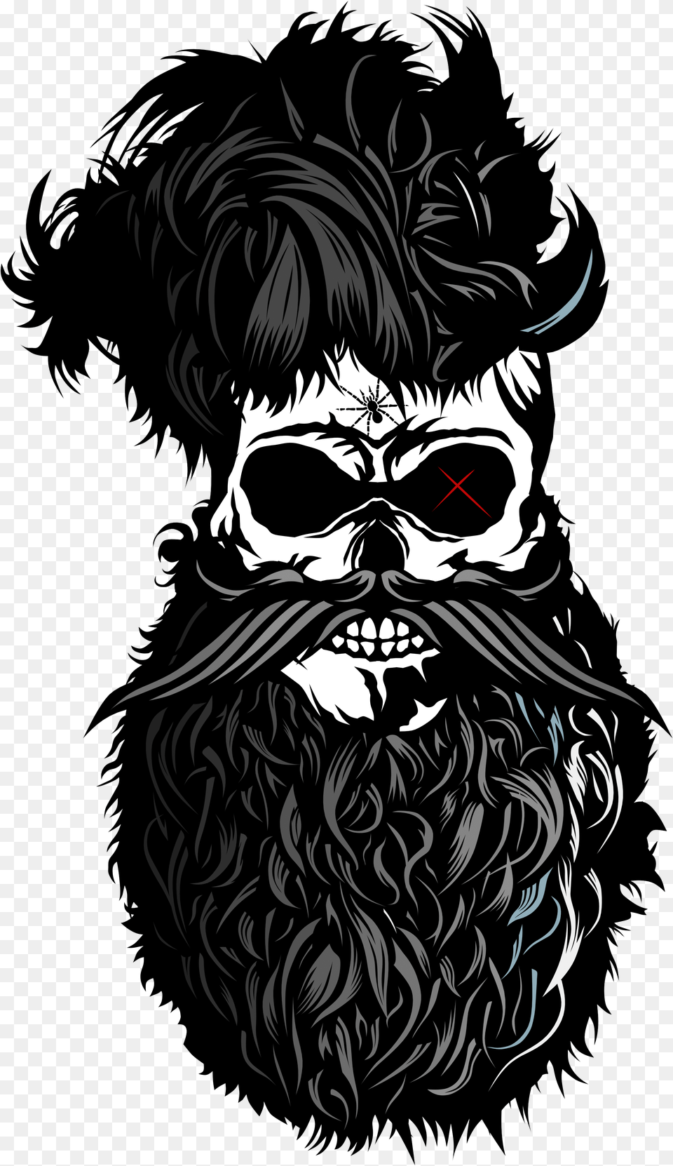 Monocle Clipart Mustache Beard Barbu, Person, Face, Head, Stencil Png Image