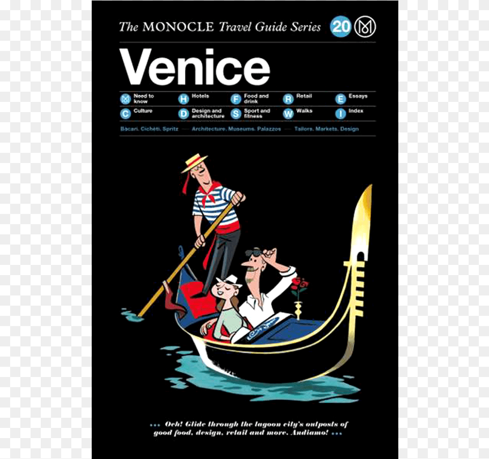 Monocle Guide Venice, Gondola, Vehicle, Boat, Transportation Free Transparent Png